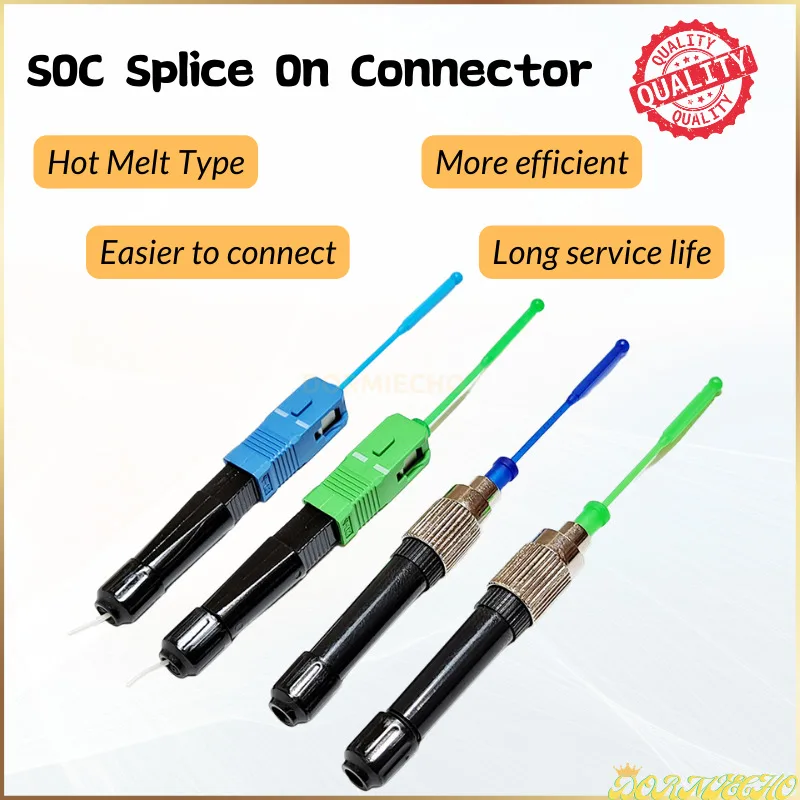 Hot Melt TypeSC APC/UPC FC APC/UPC Optical Fiber Fast Connector SOC Quick Connector Optical Fiber Fusion FTTH Fast Adapter