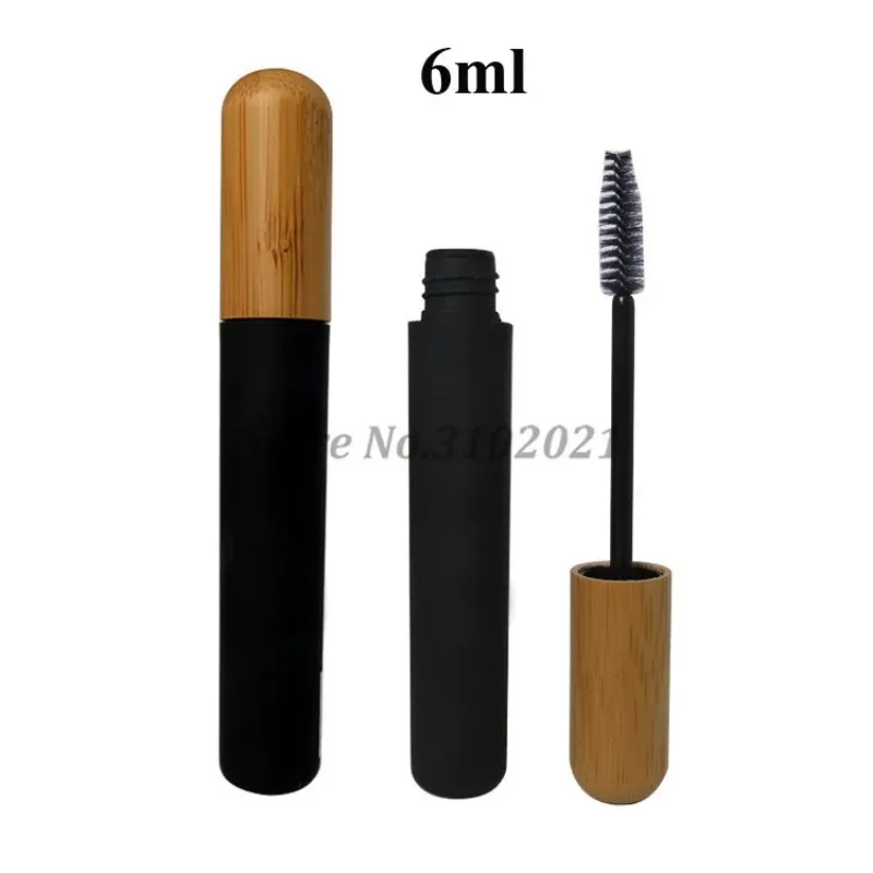 100pcs Empty 4ml 5ml 6ml 10ml Bamboo Lip Gloss Tube Makeup Mascara Bottle Cosmetic Eyeliner Eyelash Tube Refillable Container