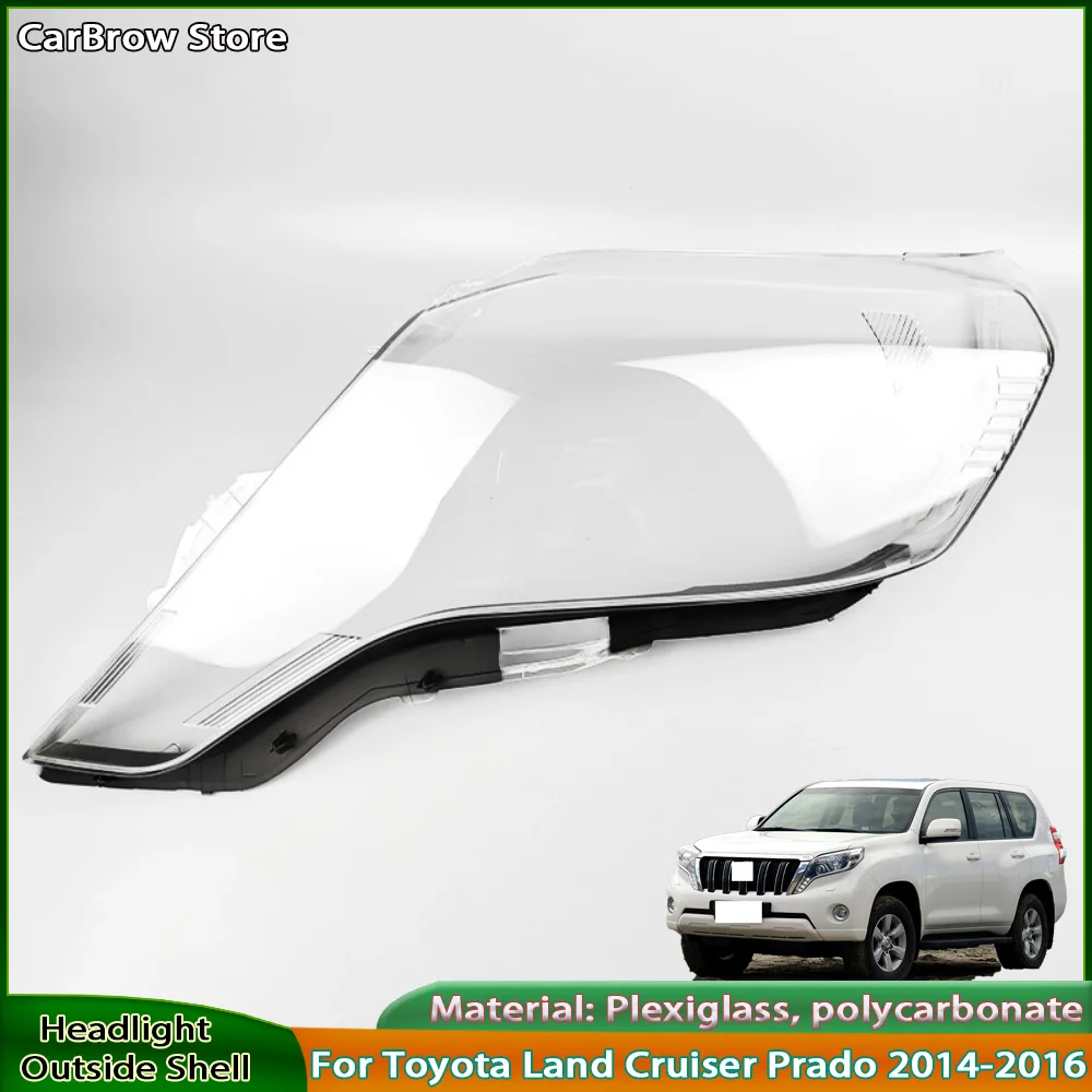 

Крышка передней фары, линза для Toyota Land Cruiser Prado 2014 20125 2016, прозрачный корпус, абажур, абажур