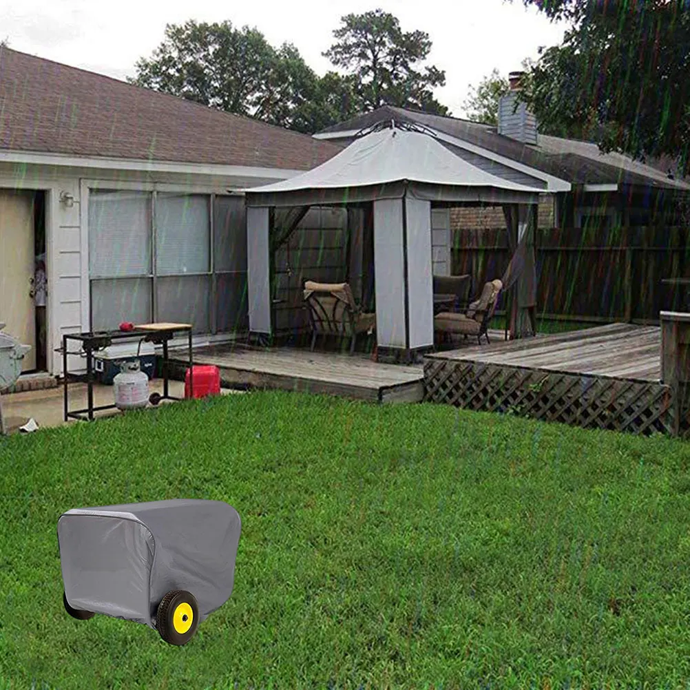 

Heavy Duty Generator Cover Oxford Fabric Weather Resistant Rain Snow Frost Proof Protector for Outdoor Electric Generator