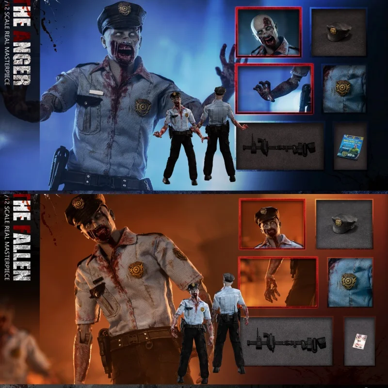 

In Stock Genuine 1/12 Patriot Studio Biohazard Original Color Fallen Angry White Limited Edition Zombie Police