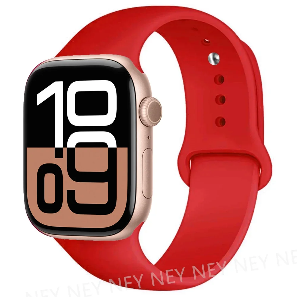 Siliconen band voor Apple Watch-banden 45 mm 44 mm 40 mm 41 mm 42 mm-46 mm sportarmband iwatch-serie 8 7 6 5 4 3 SE 9 10 Ultra 2 49 mm