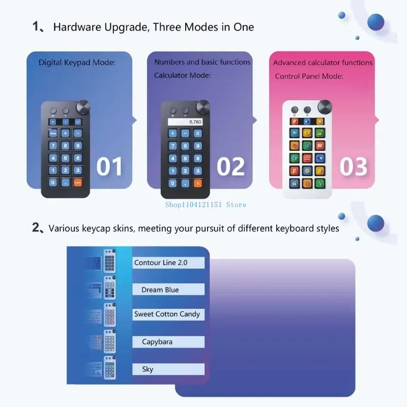 

A2BD Visual Control Keypad with 15 Customizable Key and 2 Dials for Streaming