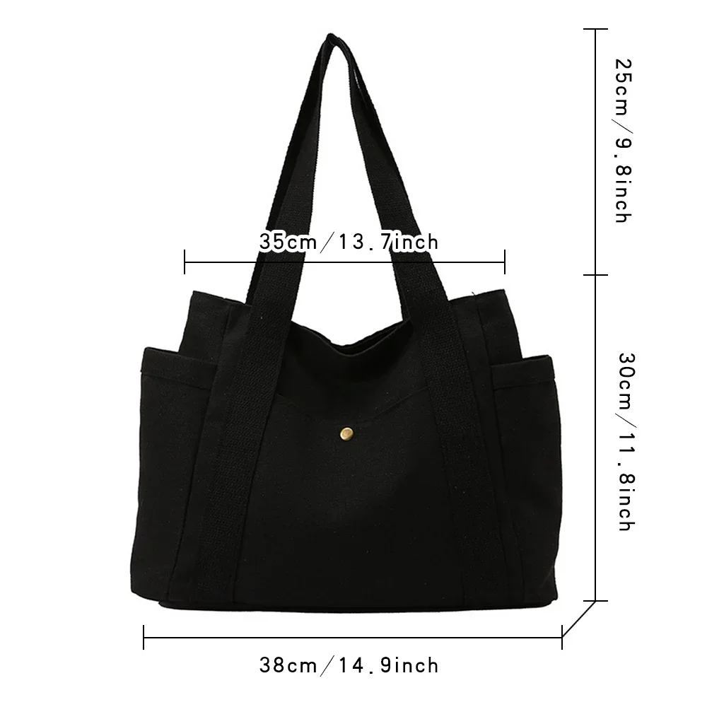Canvas Bag Versatile Casual Shopping Pouch Fashion Travel Storage Pack High-quality Handbag Work Commuting Bags Letter Series
