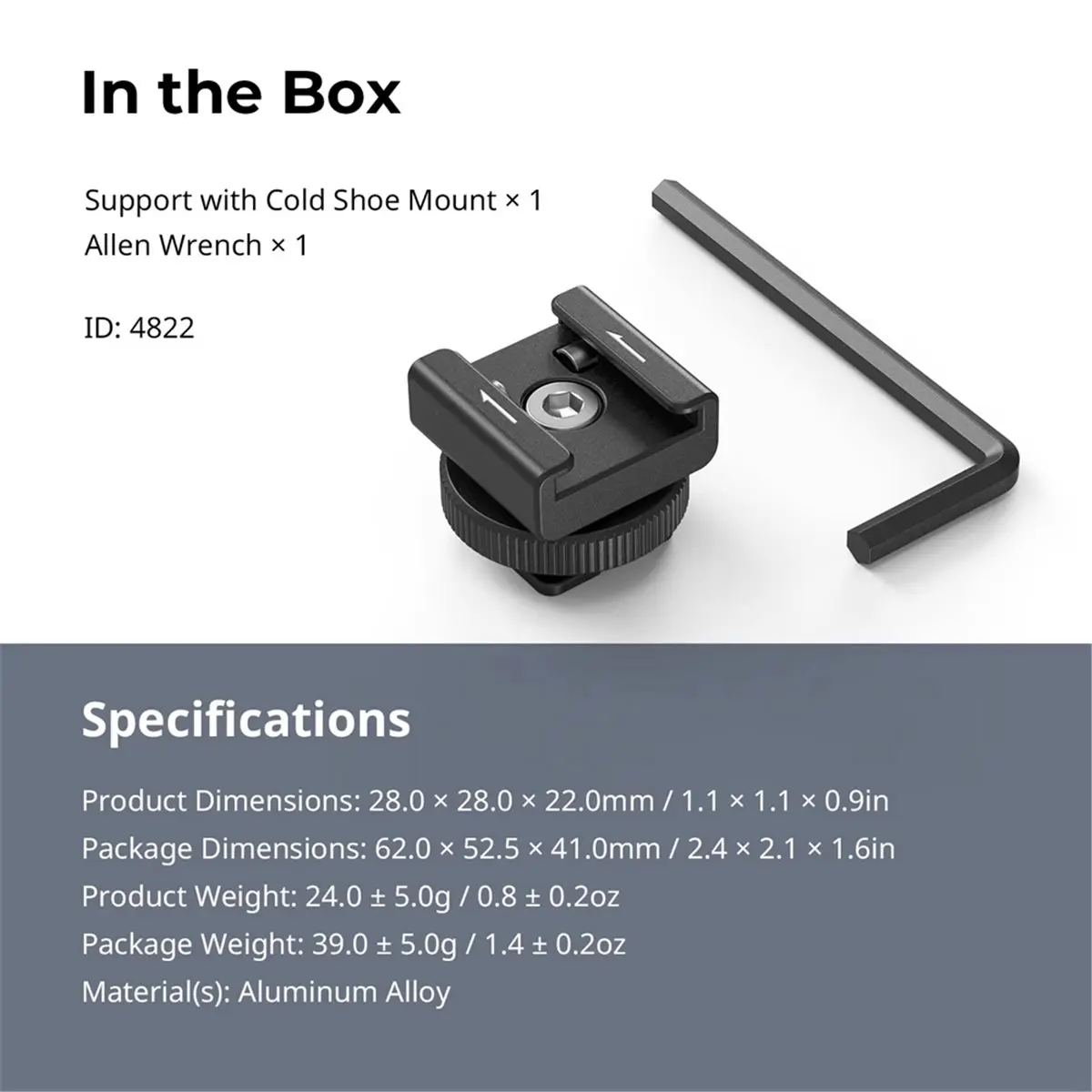 

Беспроводной микрофон (BOFF) для камеры с креплением Cold Shoe для DJI Mic/Mic 2 и RODE Wireless GO II
