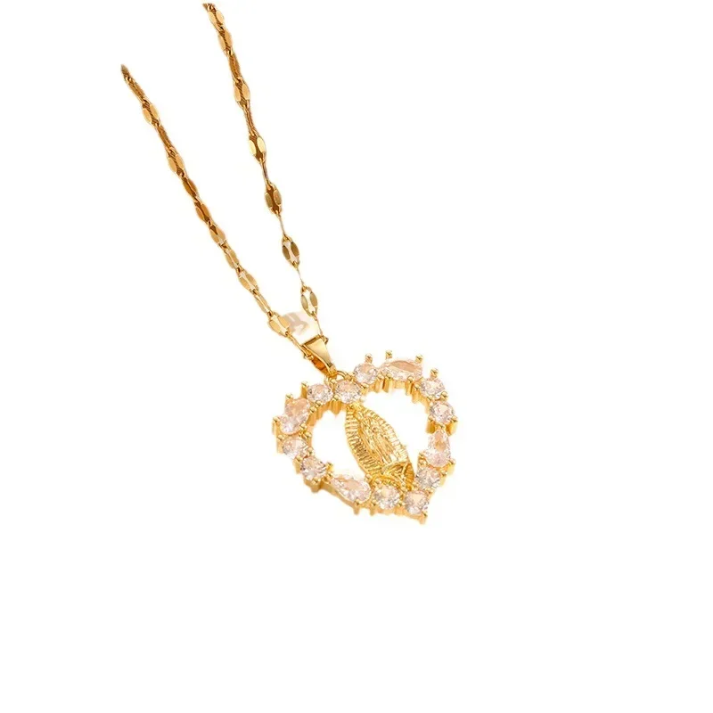 القلادة الجديدة عبارة عن سلسلة الترقوة متعددة الوظائف للنساء، وإكسسوار الأكثر مبيعًا من حب مادونا المجوف