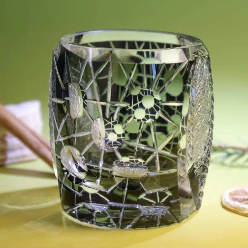 Handgemaakt glazen whiskyglas