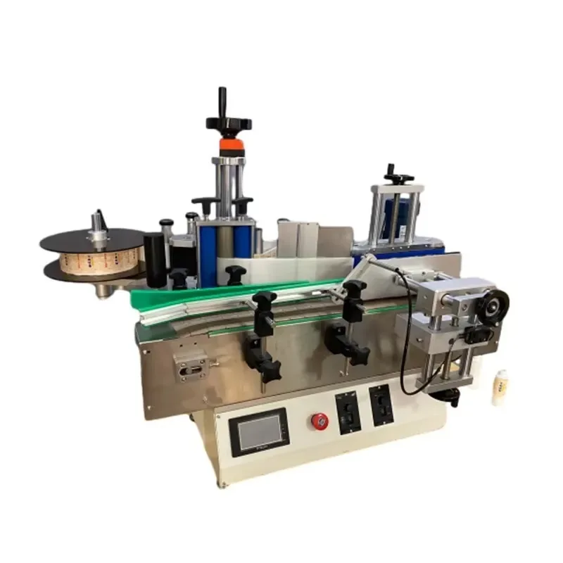 Fully Automatic Self-adhesive Desktop Round Bottle Labeling Machine, Mineral Water Bottle Vertical Labeling Machine