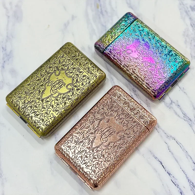 

Portable Luxurious Vintage Classic Engraved Shelby Style Three-open Cigarette Box Smoking Tools Cigarette Accessories 97