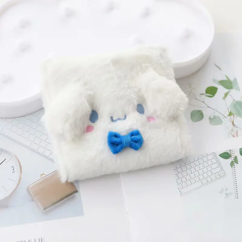 Hello Kitty Cinnamoroll Anime Kawaii Sanrio Plush Tampon Storage Bag Cute Cartoon My Melody Handbag Lovely Toys for Girls