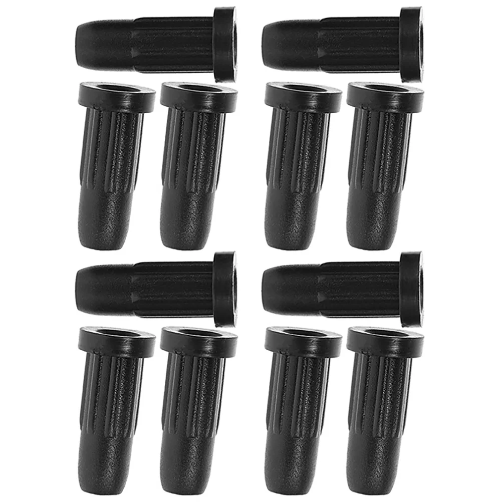 12 Pcs Chair Cover Wheelbarrow Caster Socket Sleeve Furniture Insert Swivel Sockets Wheels Slide Rail