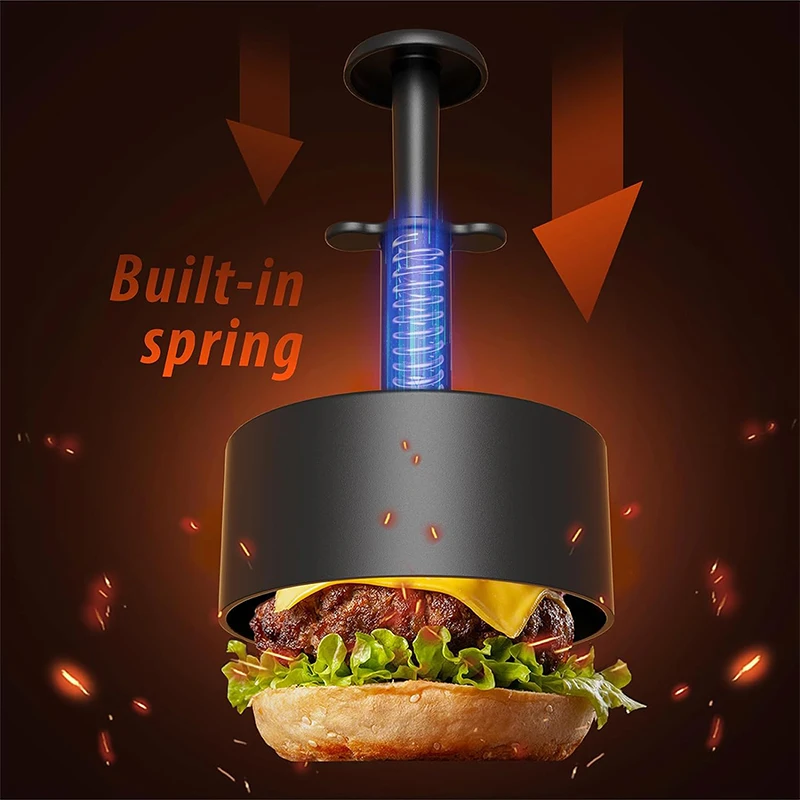 Pisol Hamburger Press Burger Patty Maker for Stuffed Burgers Beef Veggie Maker Mold Perfect for Burgers Patties Cooking BBQ