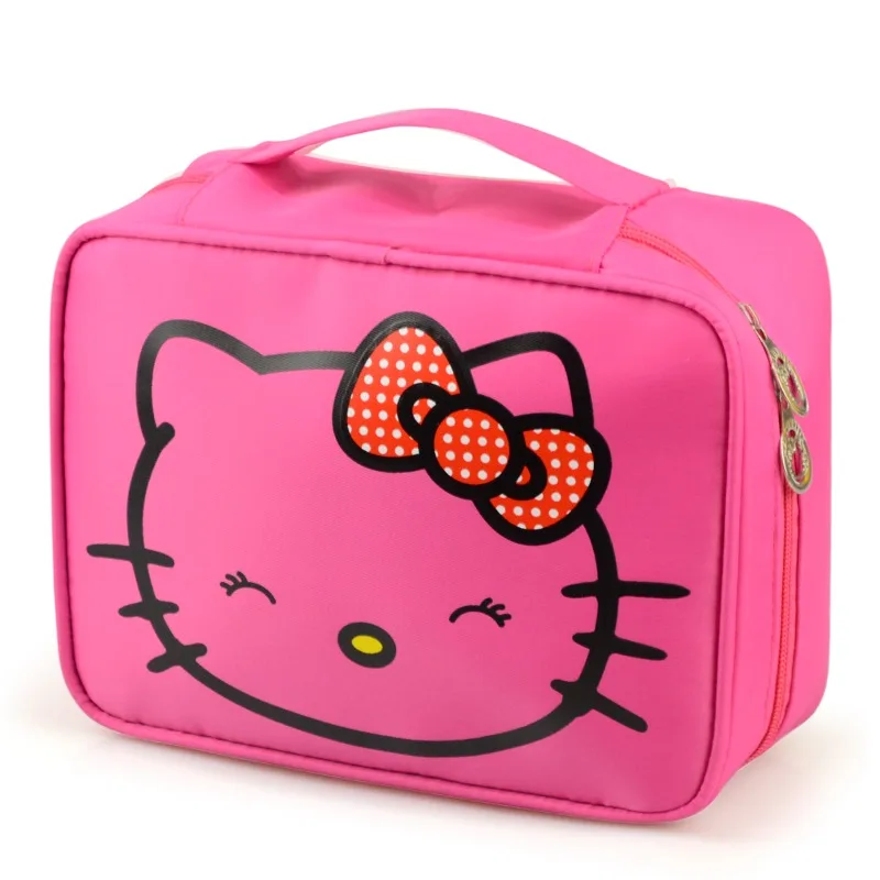 Hello Kitty Makeup Bag Waterproof and Convenient Cartoon Toilet Bag Travel Storage Bag Trendy Makeup Bag Travel Kit TS105