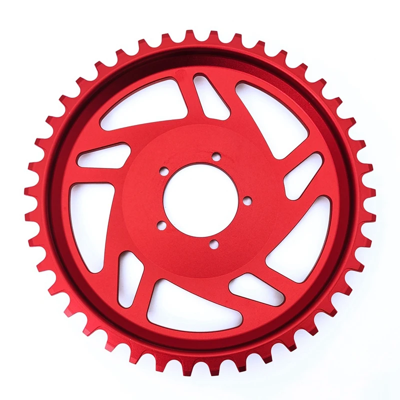 Chainring Sprocket 42T for Bafang BBSHD Mid Drive Motor Electric Bike Replacement Chainwheel Protector,Red