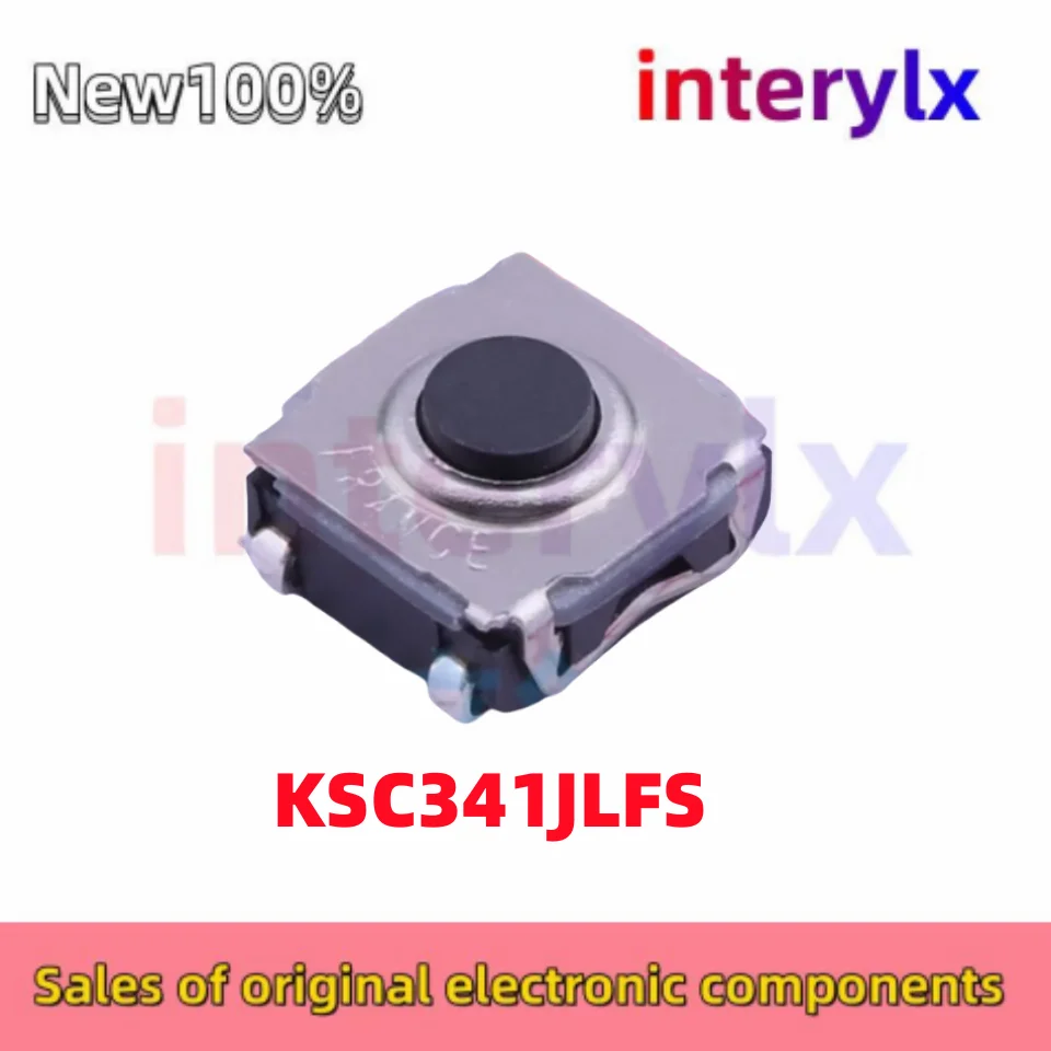 10Pcs/Lot Original KSC341J KSC341JLFS KSC341J LFS patch touch switch 6.2*6.2*3.5 Waterproof and dustproof button switch