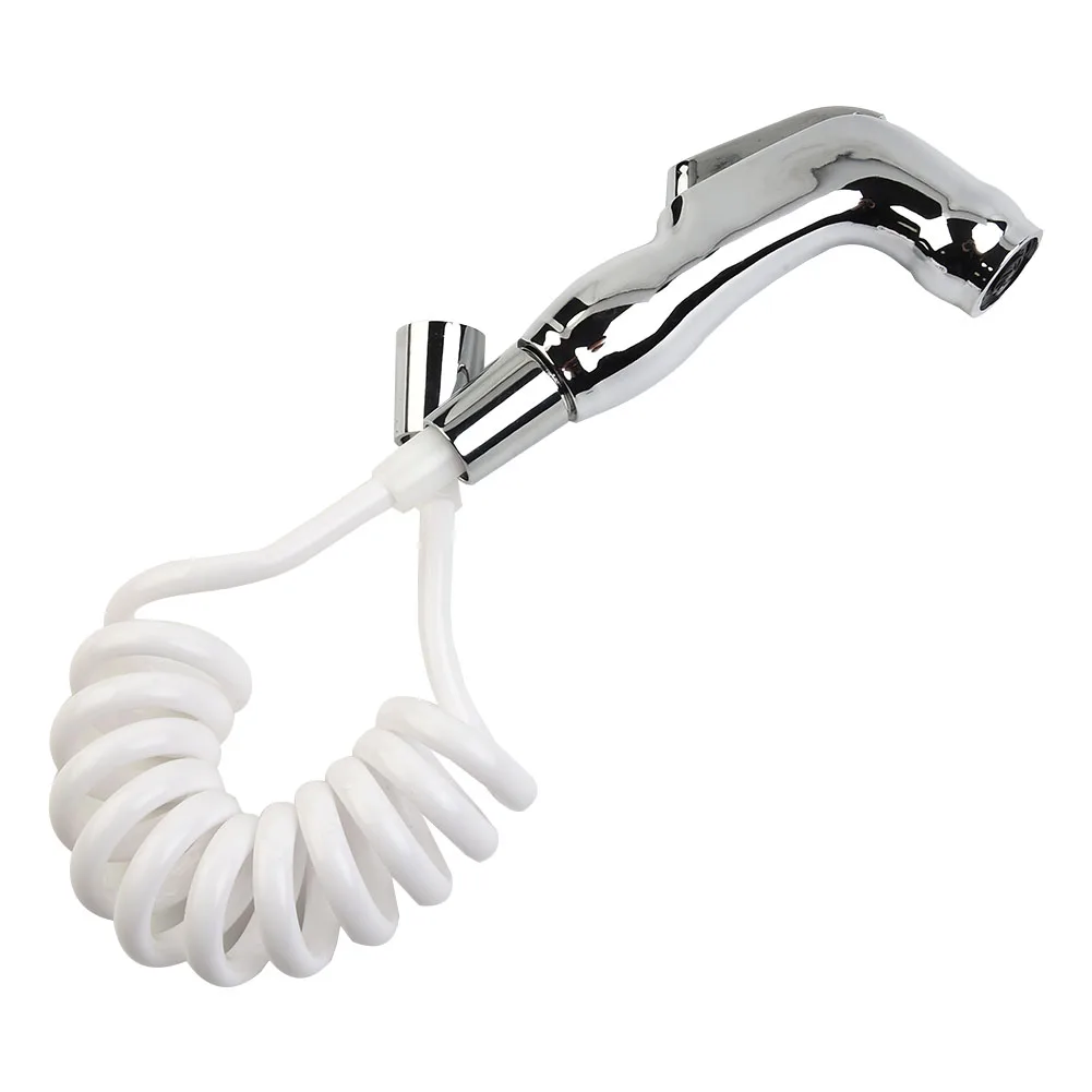 Shower Heads Bidet Spray Bathroom Wall Mounted Bathroom Spray Kit Shower Head Bidet Silver Toilet Shattaf 2pcs/set Brand New