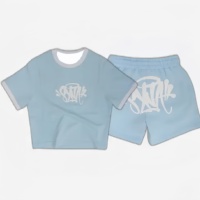 2025 New Moto Quick-drying Synaworld Womens Team Syna Twinset Blue Suit