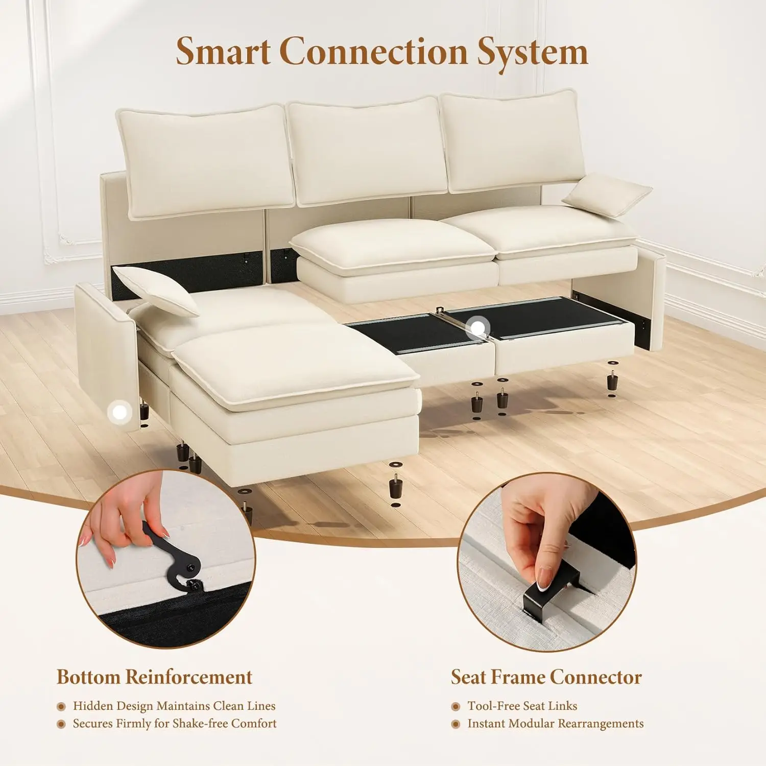 Modular Cloud Sectional Sofa 5