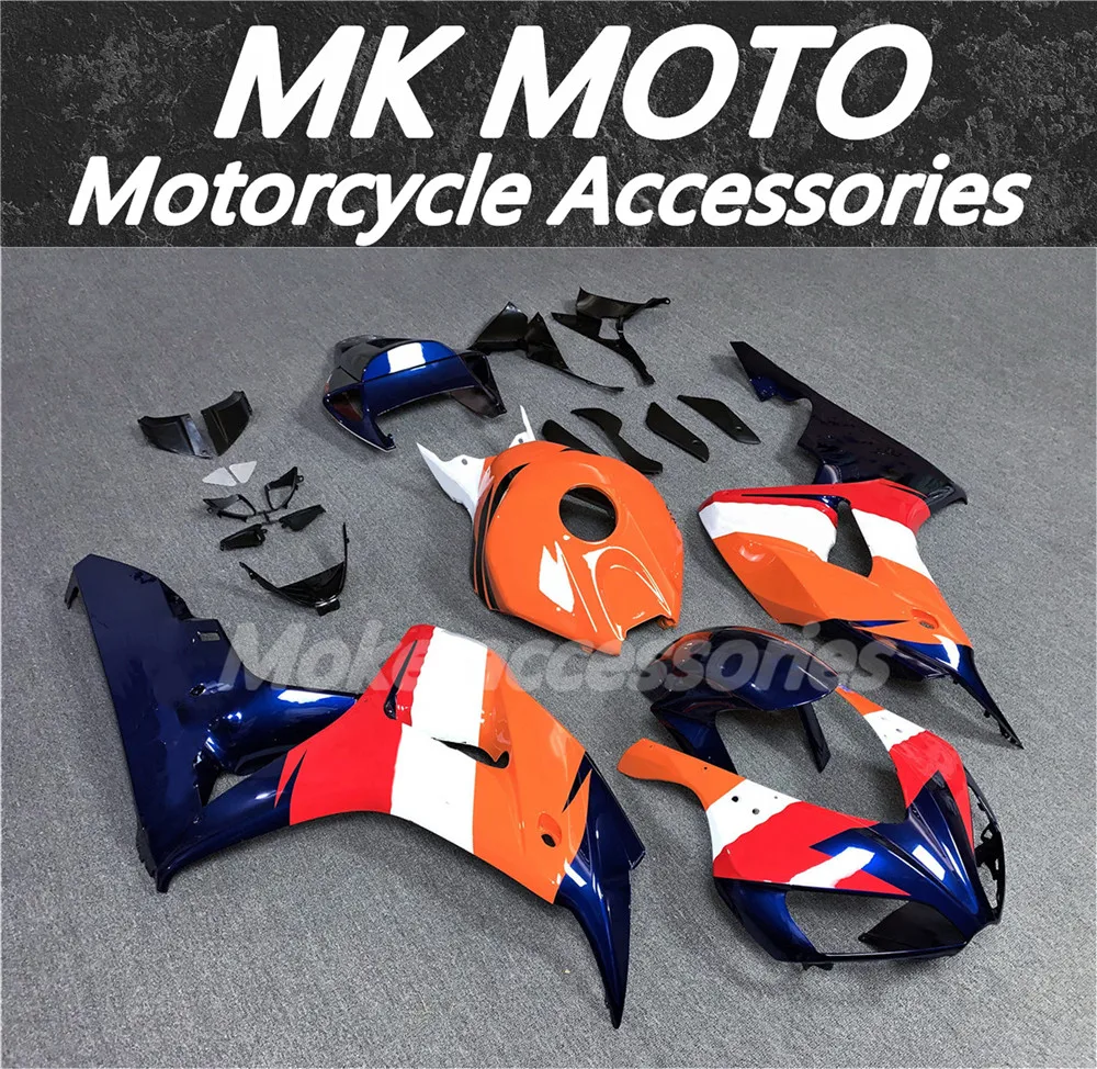 Motorcycle Fairings Kit Fit For Cbr1000rr 2006-2007 Bodywork Set High Quality ABS Injection Orange Blue