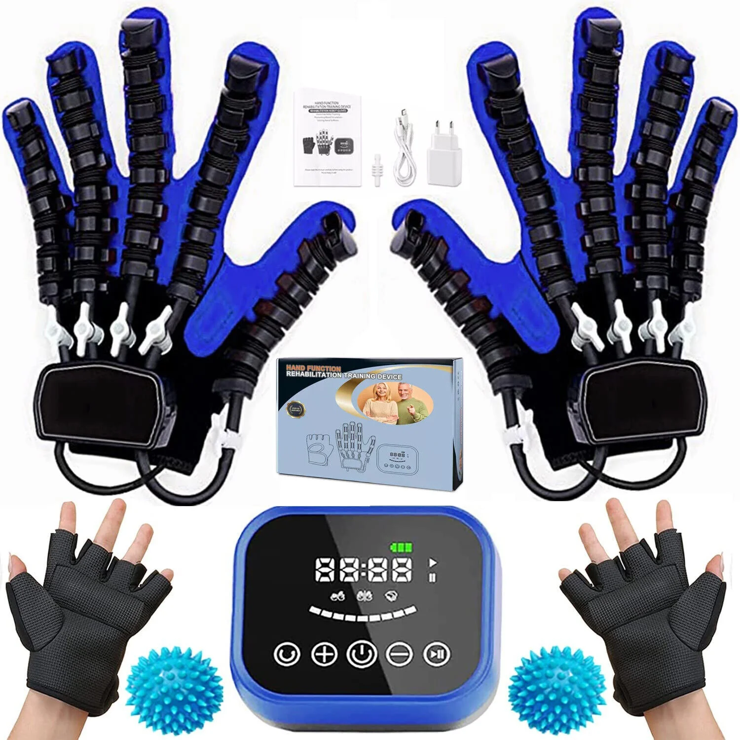 Rehabilitation Robot Glove Hand Device Finger Intelligent Massage Gloves Stroke Hemiplegia Rehabilitation Hand Function Recovery