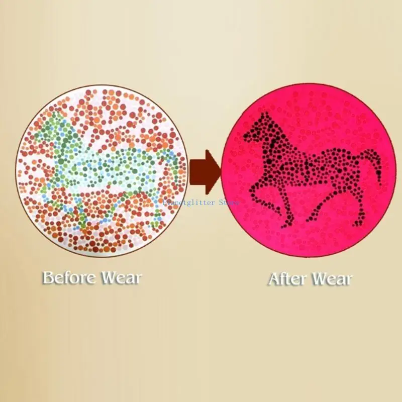 

652B Red Green Color Blindness Corrective Glasses Woman Men Outdoor Driving Color-blind Eyeglasses Color Weakness Sunglasses