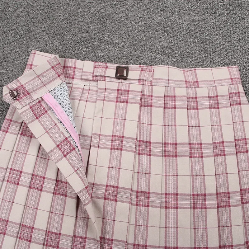 

Women Pleat Skirt Summer High Waist Plaid Pleated Skirt Cosplay Anime Sailor Suit Short Skirts Female Mini Jk School Uniforms
