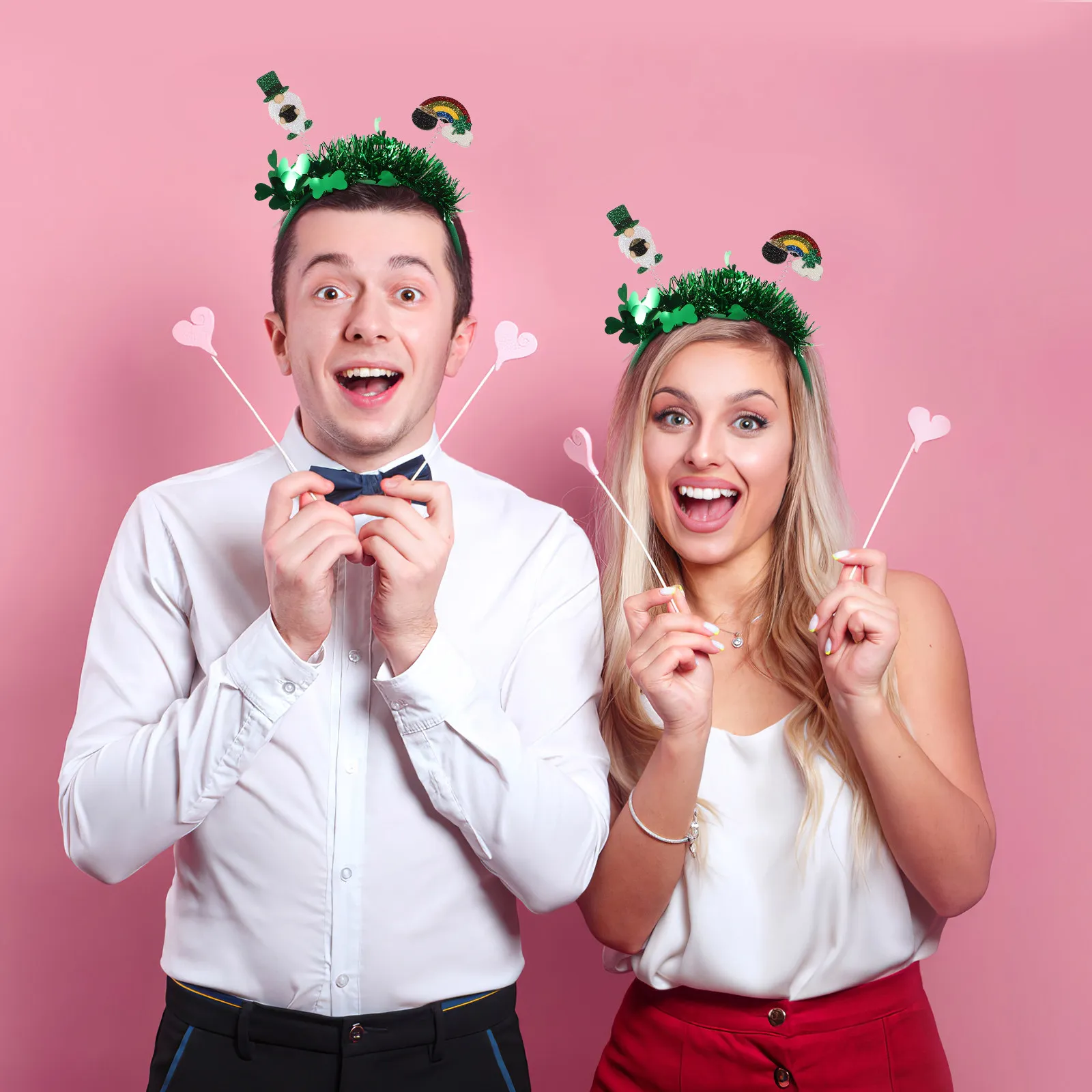 

Повязка на голову с клевером ко Дню Святого Патрика, мягкая эластичная повязка для волос для вечеринок, праздничный аксессуар для волос для женщин и девочек, повязка на голову с клевером