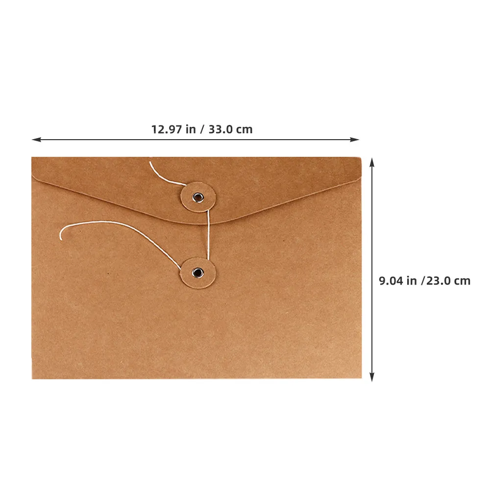 10 Pcs Envelope File Packing Pouches Cardboard Folder Document Holder for Documents