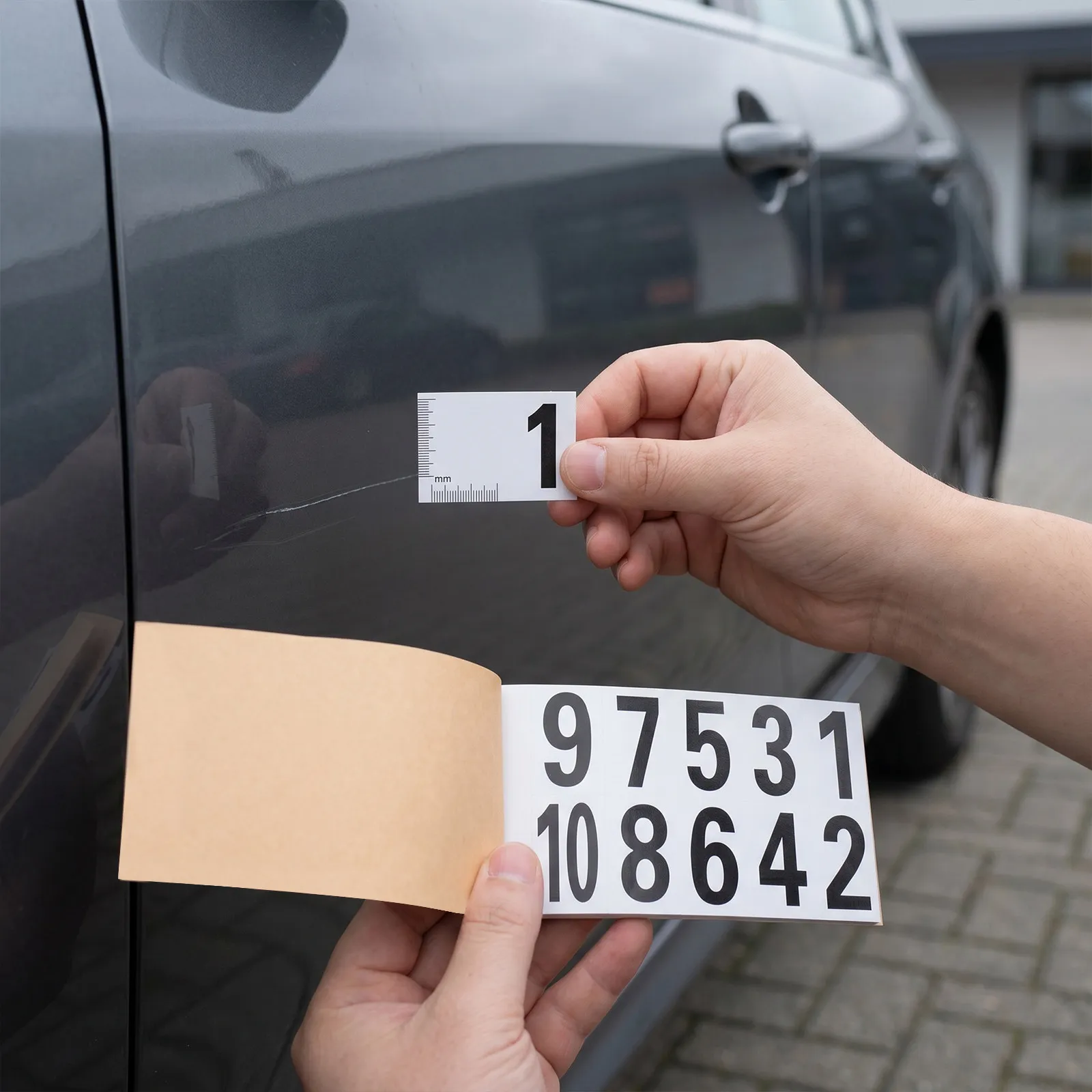 Numbered Evidence Labels 1-10 Self Adhesive High Visibility Crime Scene Photo Markers Metric Scale Stickers Forensic
