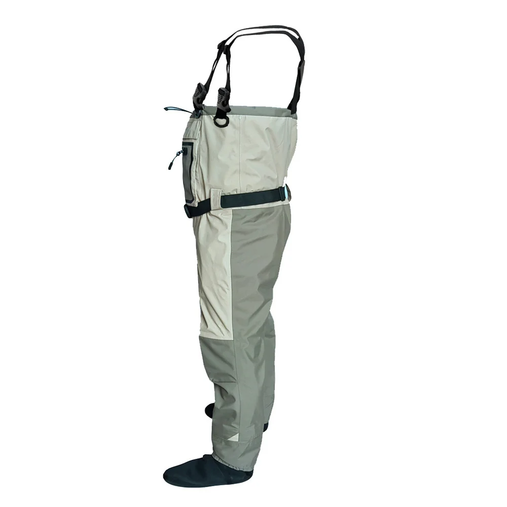 Waterproof and breathable waders fly fishing to neoprene foot for men raft hunting Quick-dry