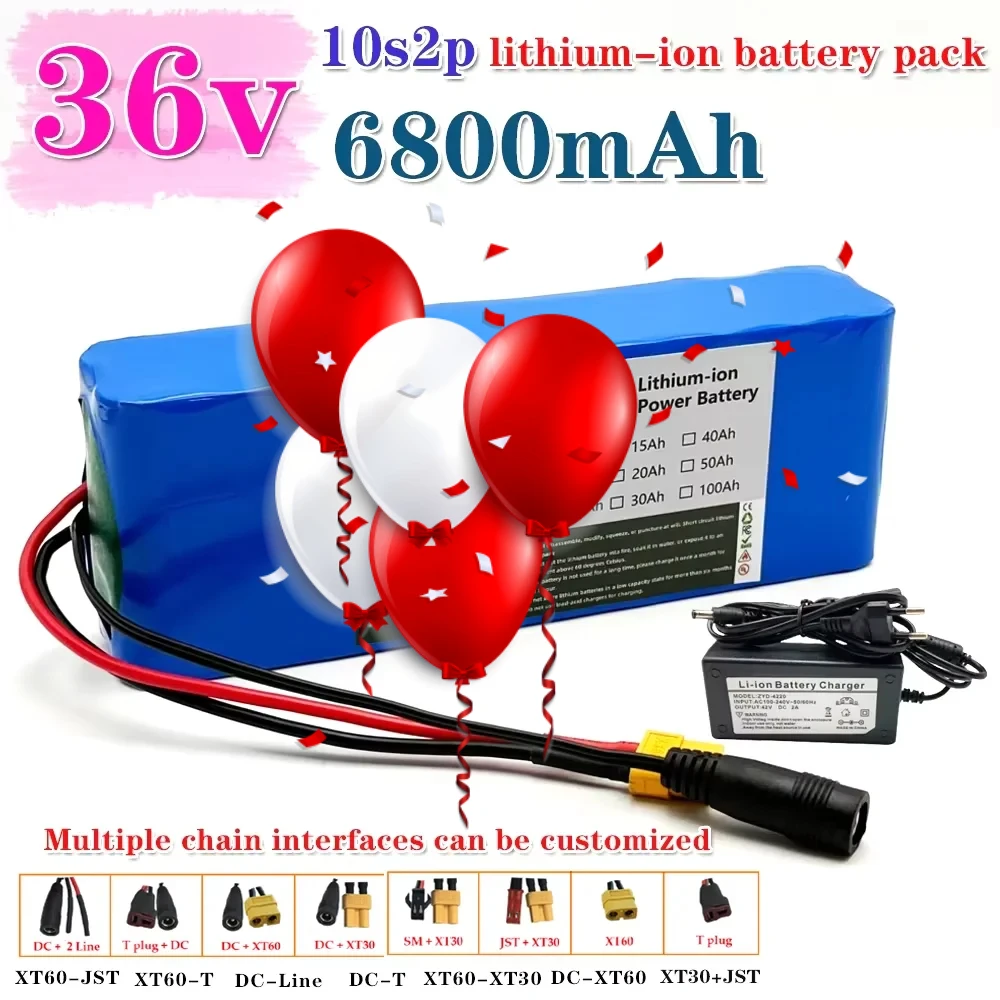 

10S2P 36V 6800mAh Lithium Electric Scooter 500W Electric Scooter Battery 36v 10s2p Battery 36v Electric Scooter Battery