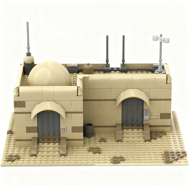 

New 343Pcs Famous Star Battle Movie Moc Tatooined House Building Model Custom Puzzle Diy Creative Ideas Toys Birthday Gift