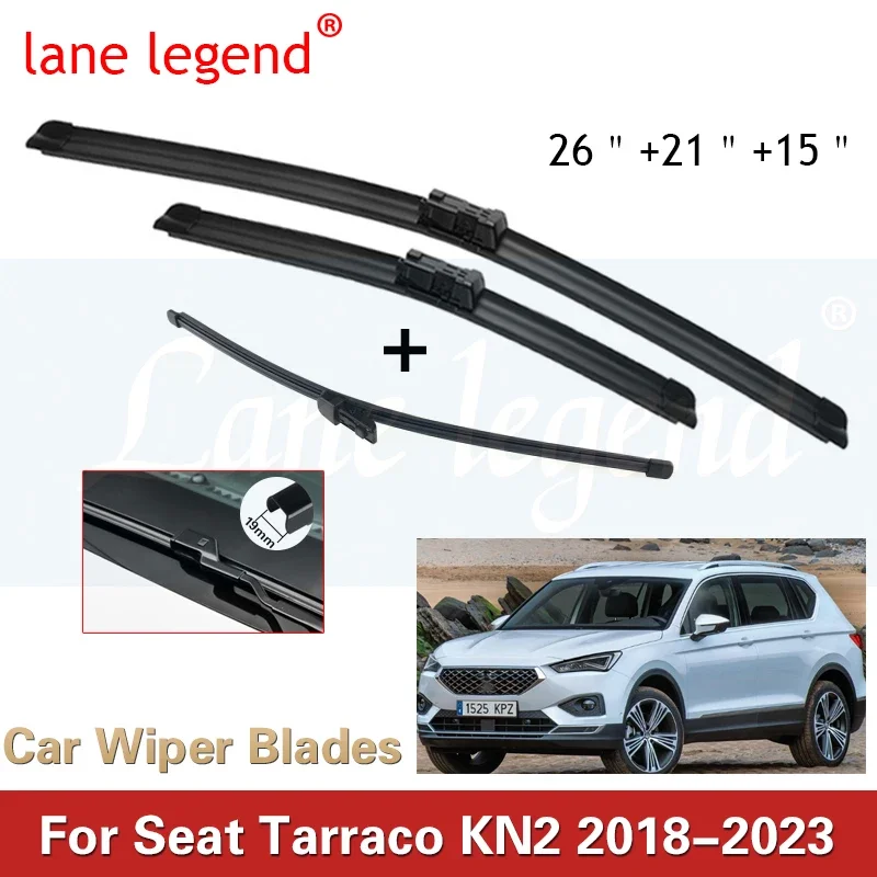 

Front Rear Wiper Blades For SEAT Tarraco KN2 2018 2019 2020 2021 2022 2023 Windscreen Windshield Windows Brushes Car Accessories