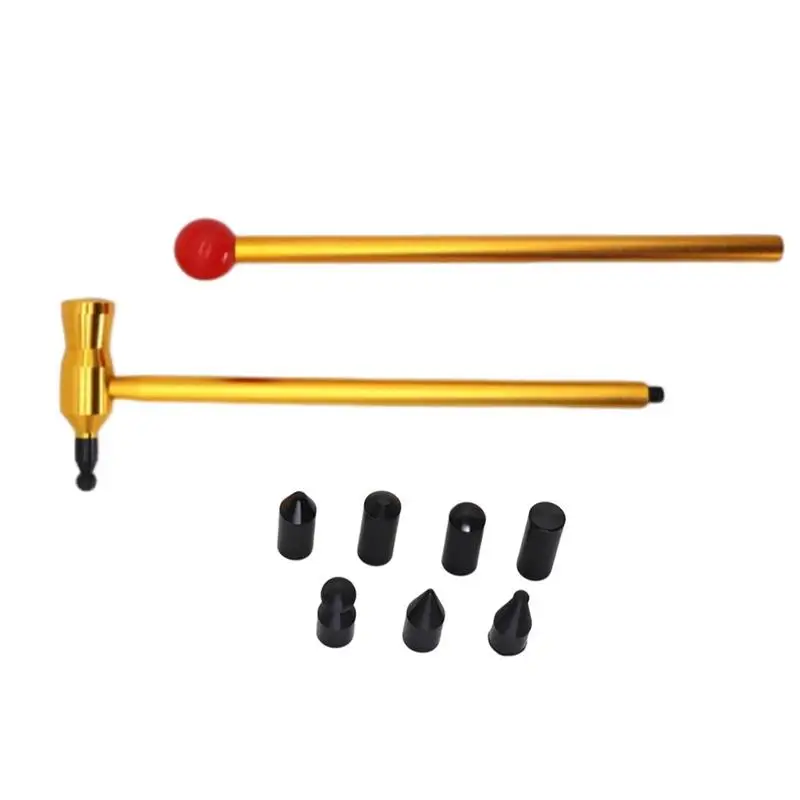 

Rubber Hammer For Dents Dent Repair Puller Tool Kits T-bar Dent Puller With 7pcs Heads Tap For Automobile Body Motor