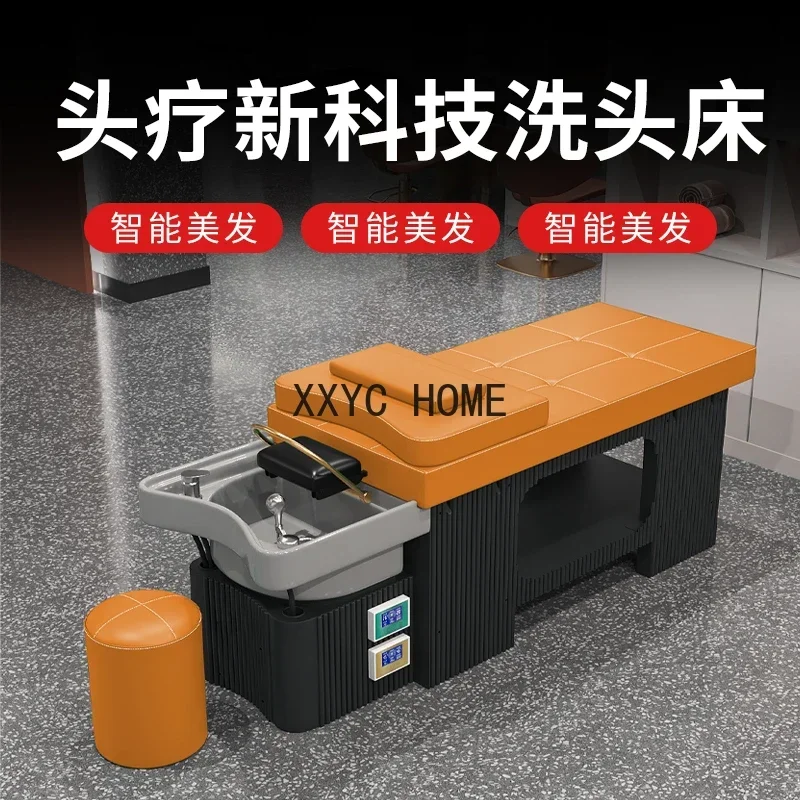Intelligent Constant Temperature Water Circulation Fumigation Barber Shop Shampoo Chair Dedicated
