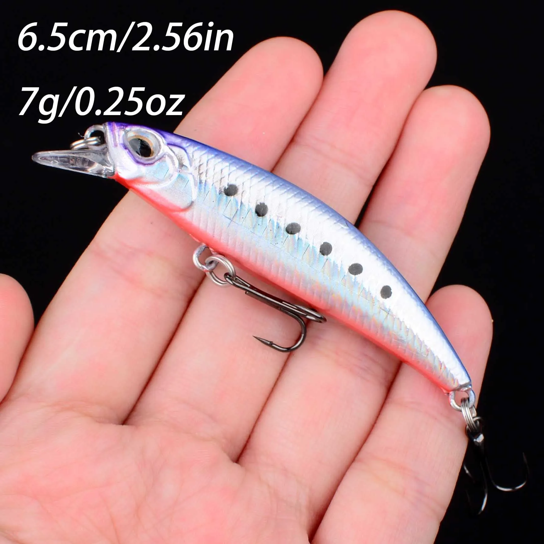 Minnow Wobbler Crankbait 3D Eyes – Señuelo duro para lubina - imagen 4