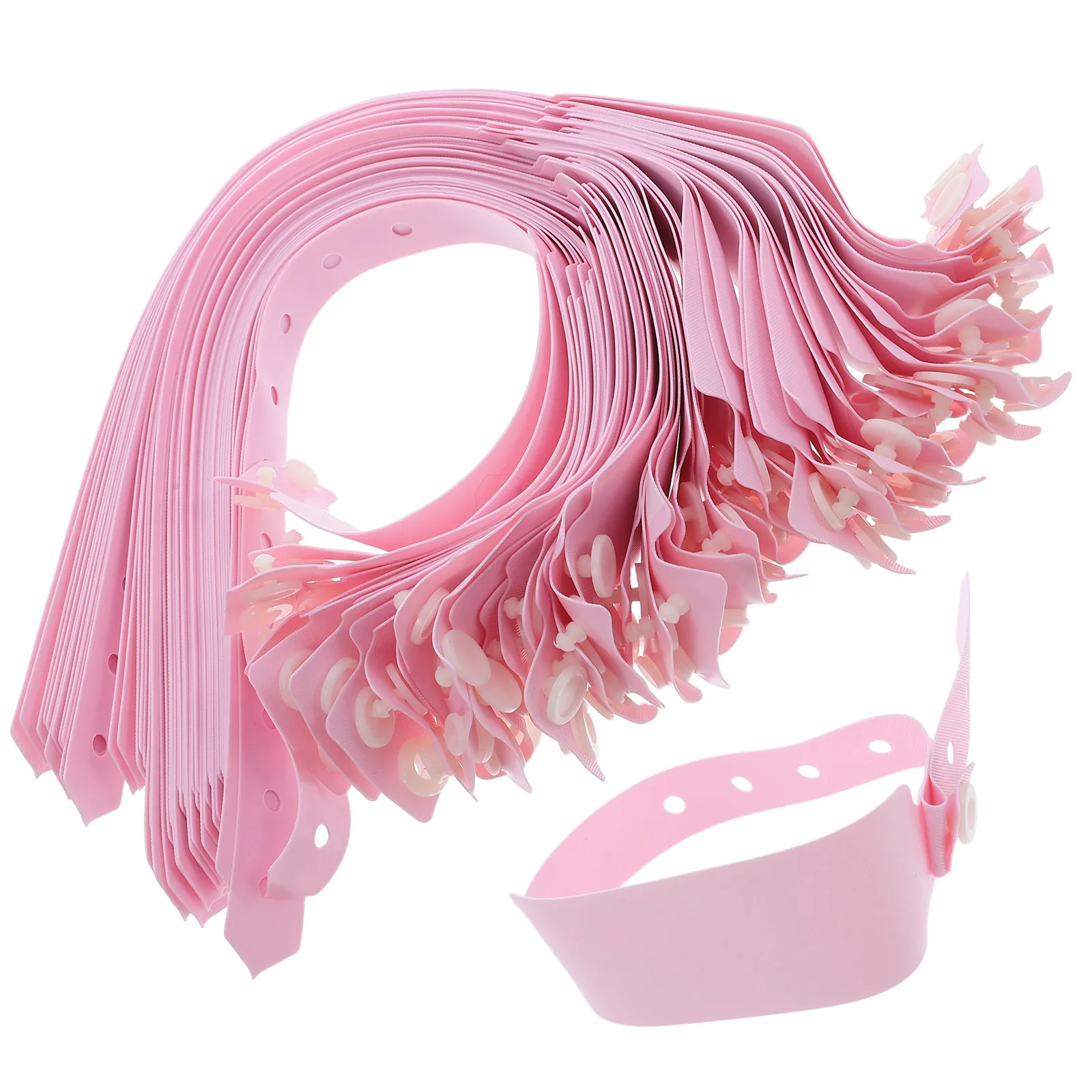 

100Pcs Hospital Wristbands Adult Medical Id Bracelets PVC Disposable Patient Identification Bands for Emergency Admission