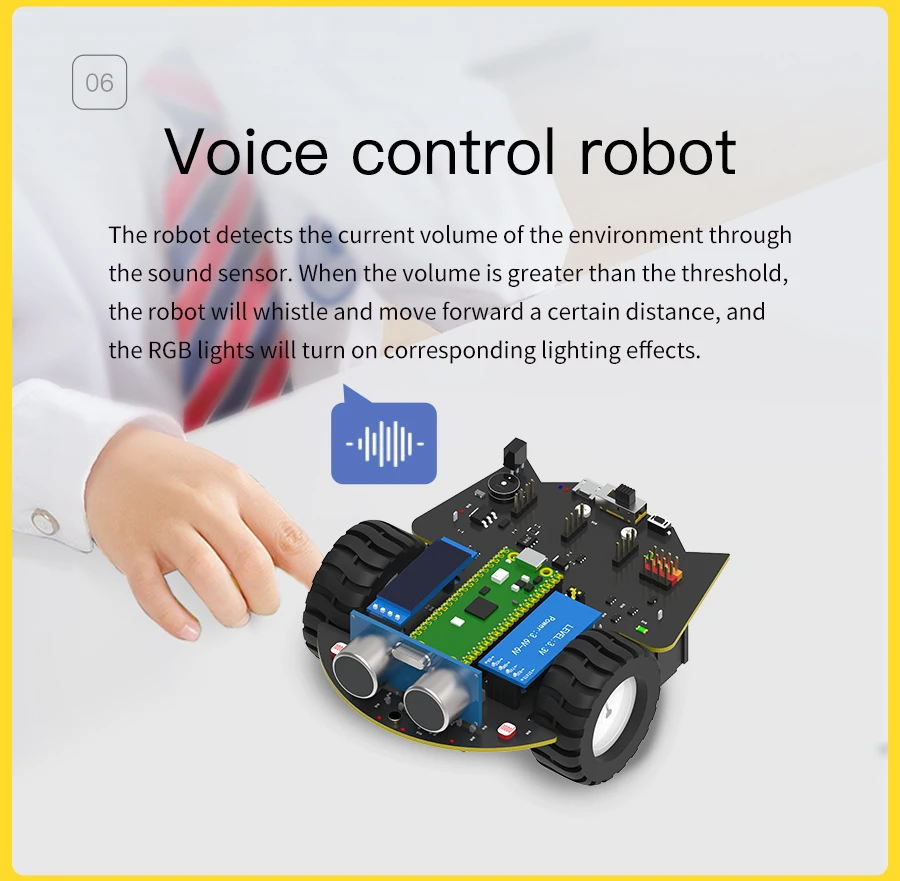 Yahboom Raspberry Pi Pico2 Roboter Auto Diy Elektronische Kit Codierung Roboter Kit Unterstützung MicroPython Programmierung APP Infrarot Steuerung – Detail 15