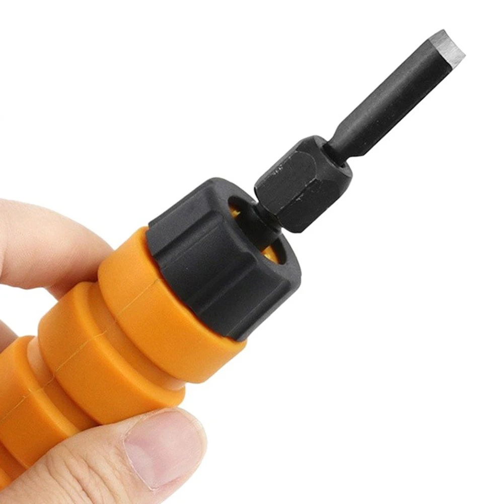 Flexible Shaft Wood Carving Tool with Electric Grinder Interface and 5 Interchangeable Chisel Heads for Intricate Designs