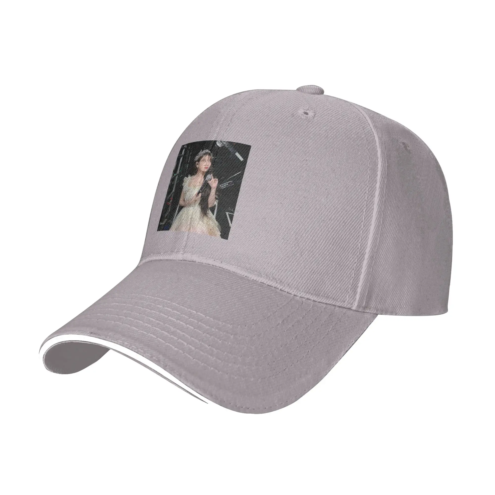IU Lee ji-eun Korean actress i-idol Cap Casual Baseball Caps Adjustable Hat Hip Hop Summer Unisex Baseball Hats Customizable