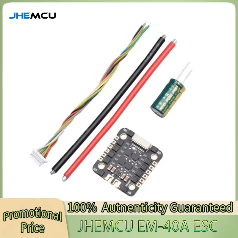 

JHEMCU EM40A BLHELI_S DSHOT600 2-6S 40A 4in1 Brushless ESC 20X20mm for RC FPV Racing Drone Quadcopter parts