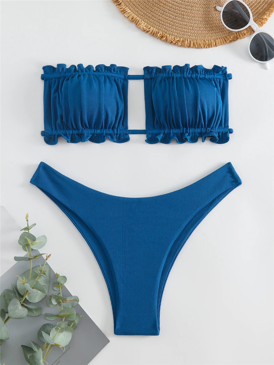 

Back Lace Up Bikinis 2024 Women Solid Sexy Hollow Out Swimwear Female Beachwear Swimsuit Female Bathers Bathing Swimming Suit