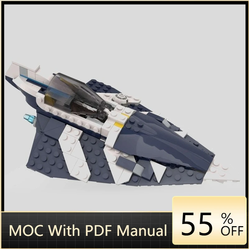 

208 шт. MOC Star Battle Starfighter, альтернативная сборка 75400, микрофокус 31160, гоночный самолет, строительный блок, сделай сам, сборка, игрушка в подарок