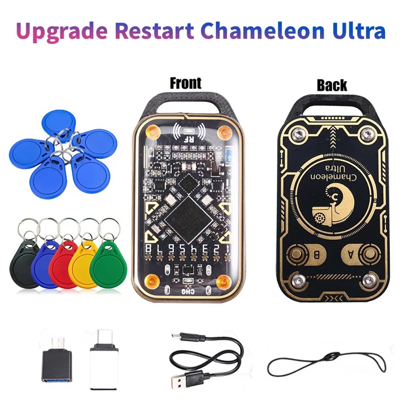 

Y45A-Chameleon Ultra Upgrade Smart Card Emulator+5XUID/CUID Keychain RFID Smart Chip Reader 13.56Mhz 125Khz Card Duplicator
