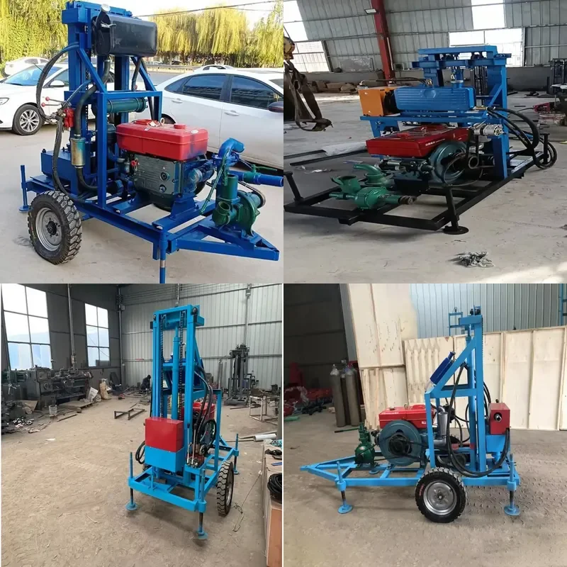 High Quality 100-150m Hydraulic Crawler Rotary Drilling Rig Machine for Water Well Forage Essential Gear Pump Motor Core