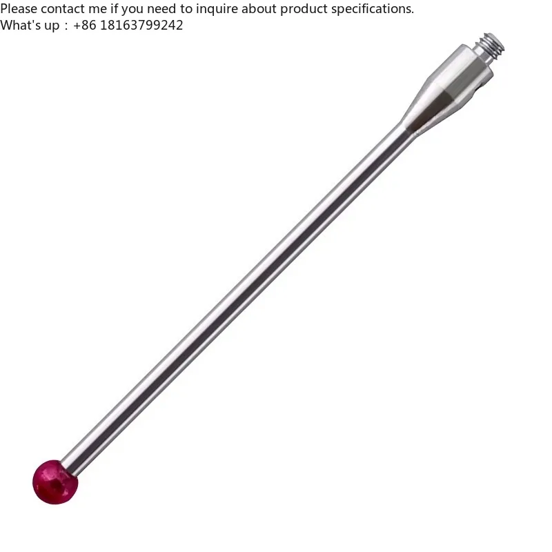 

M2 40mm 3mm Ruby Ball Precision CNC Touch Probe Stylus Ceramic Stem CMM Straight 3D Measuring Stylus Tight-Tolerance Machining