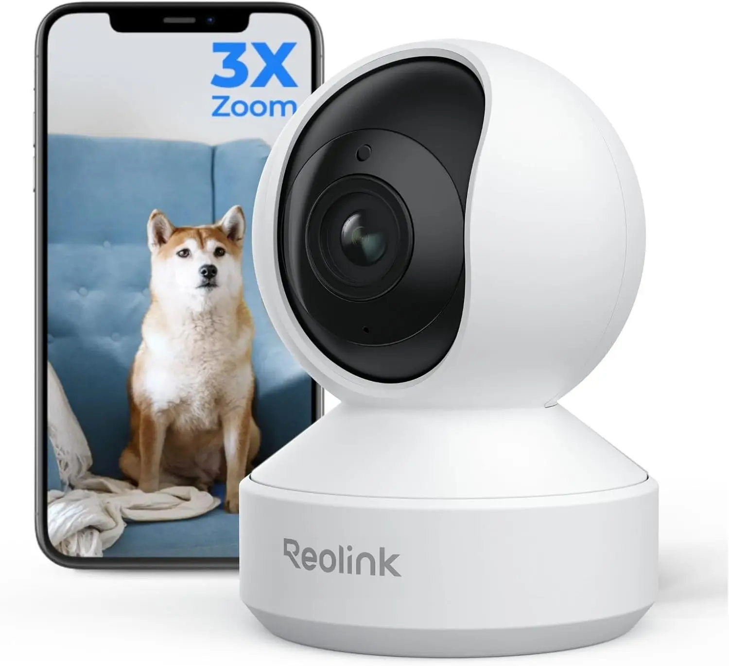 

Smart 4K UHD Pan & Tilt Wi-Fi 6 Indoor Security Camera with Optical Zoom, Auto-Tracking, and Privacy Mode