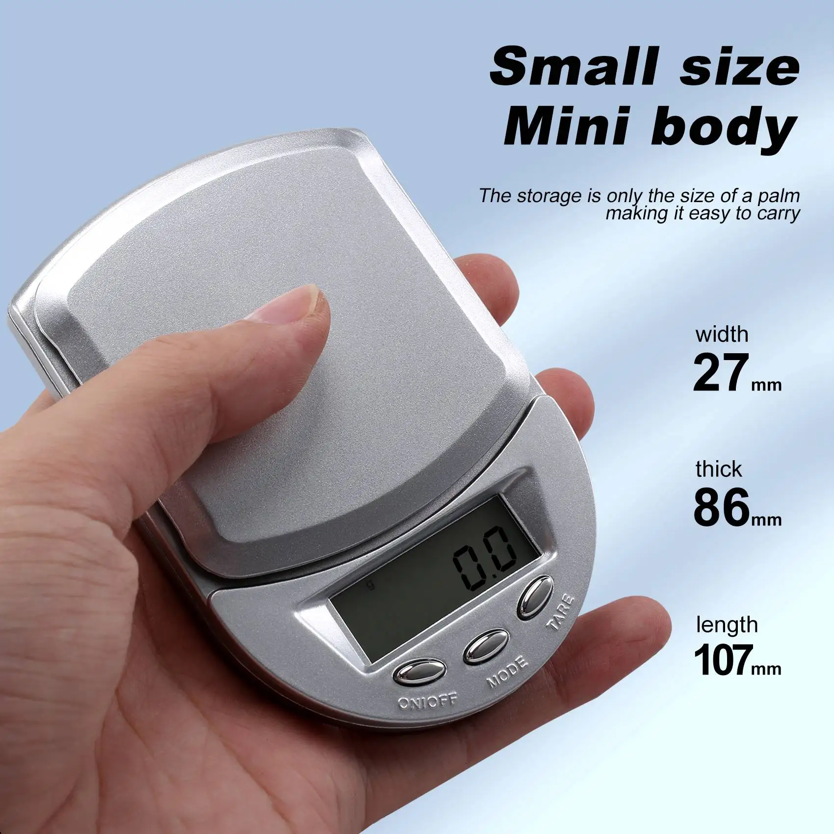 AD41-500g / 0.1g ميزان الجيب الرقمي المطبخ الموازين المنزلية موازين دقيقة الرسالة