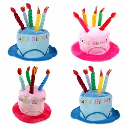 Sombrero de vela para pastel de cumpleaños para adultos, decoración de fiesta de feliz cumpleaños para niños, regalo de nacimiento