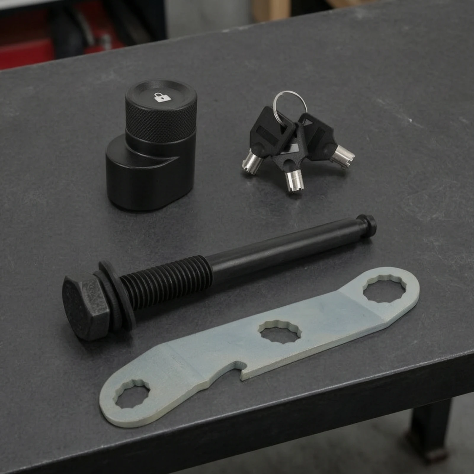 Hitch Lock Bolt Replacement Heavy-Duty Hitch Lock Bolt Hardware Locked Protected for Cyclists, Trailer Hitches